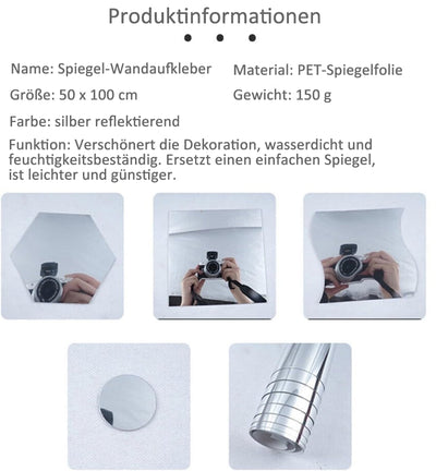 Ultra-flexibler Spiegel - sicher und bruchsicher