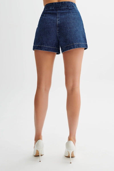 Denim Weste und Shorts Set