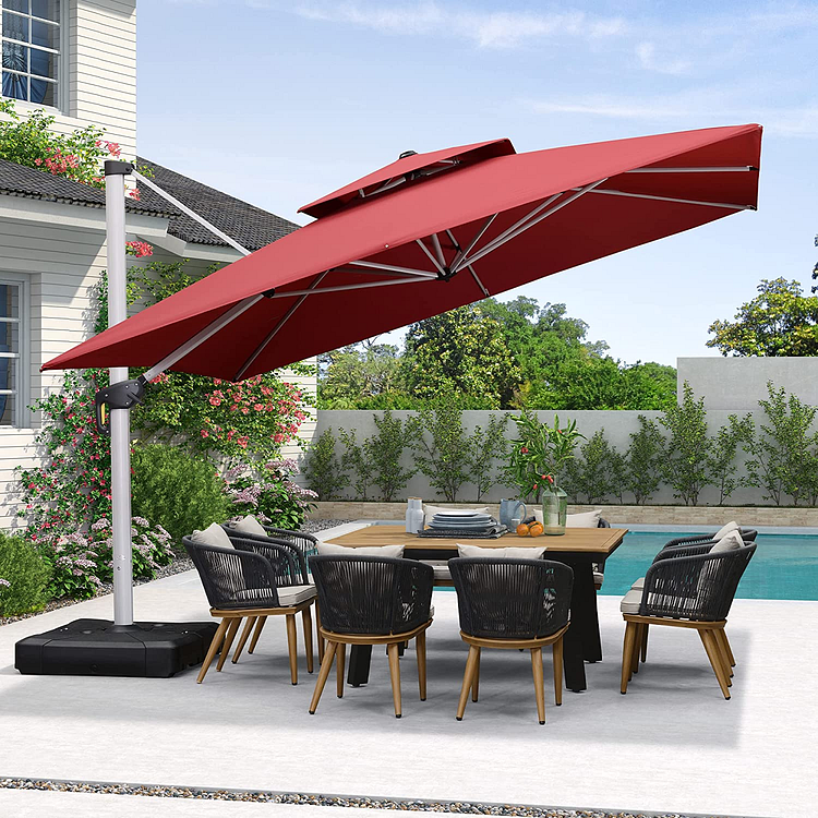 🔥Bestellen Sie noch heute und sichern Sie sich Sonderrabatte🔥 – Outdoor Solar LED Ampelschirm für die Terrasse