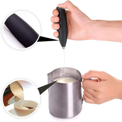 aldorian™ – Hand-Milchaufschäumer mit Halterung (in verschiedenen Farben erhältlich)