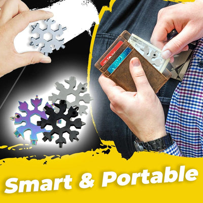 (🌲VORWEIHNACHTSVERKAUF – 49 % RABATT) 🤶 18-in-1 Snowflake Multitool