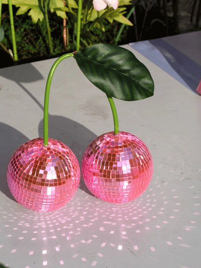 Cherry Disco Ball Dekoration für Wand und Heimdekoration, kann an der Wand aufgehängt werden Cherry Disco Balls, Pinke Frucht Disco Dekoration (PINK) Beste Geschenke Geburtstag Abschluss