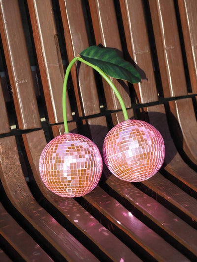Cherry Disco Ball Dekoration für Wand und Heimdekoration, kann an der Wand aufgehängt werden Cherry Disco Balls, Pinke Frucht Disco Dekoration (PINK) Beste Geschenke Geburtstag Abschluss