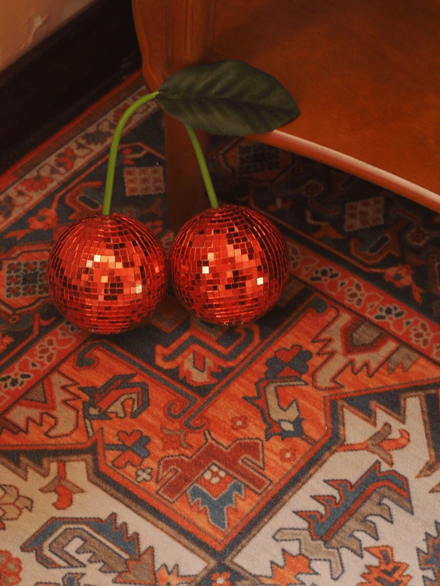 Cherry Disco Ball Dekoration für Wand und Heimdekoration, kann an der Wand aufgehängt werden Cherry Disco Balls, Pinke Frucht Disco Dekoration (PINK) Beste Geschenke Geburtstag Abschluss