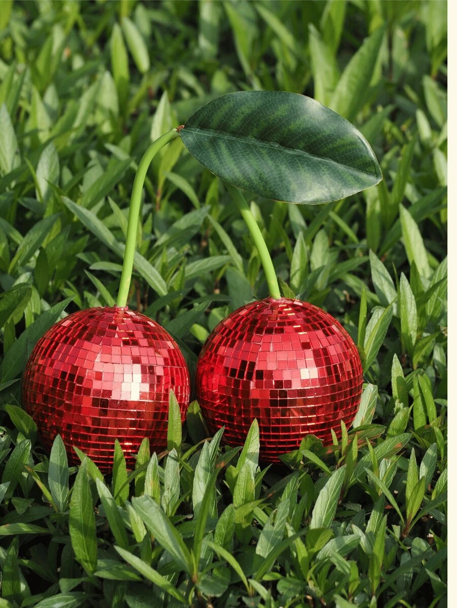 Cherry Disco Ball Dekoration für Wand und Heimdekoration, kann an der Wand aufgehängt werden Cherry Disco Balls, Pinke Frucht Disco Dekoration (PINK) Beste Geschenke Geburtstag Abschluss