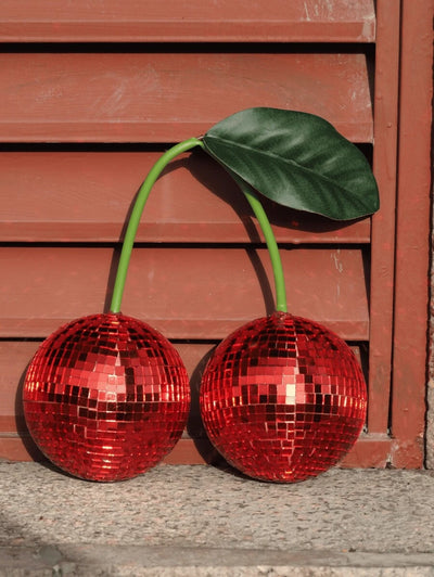 Cherry Disco Ball Dekoration für Wand und Heimdekoration, kann an der Wand aufgehängt werden Cherry Disco Balls, Pinke Frucht Disco Dekoration (PINK) Beste Geschenke Geburtstag Abschluss