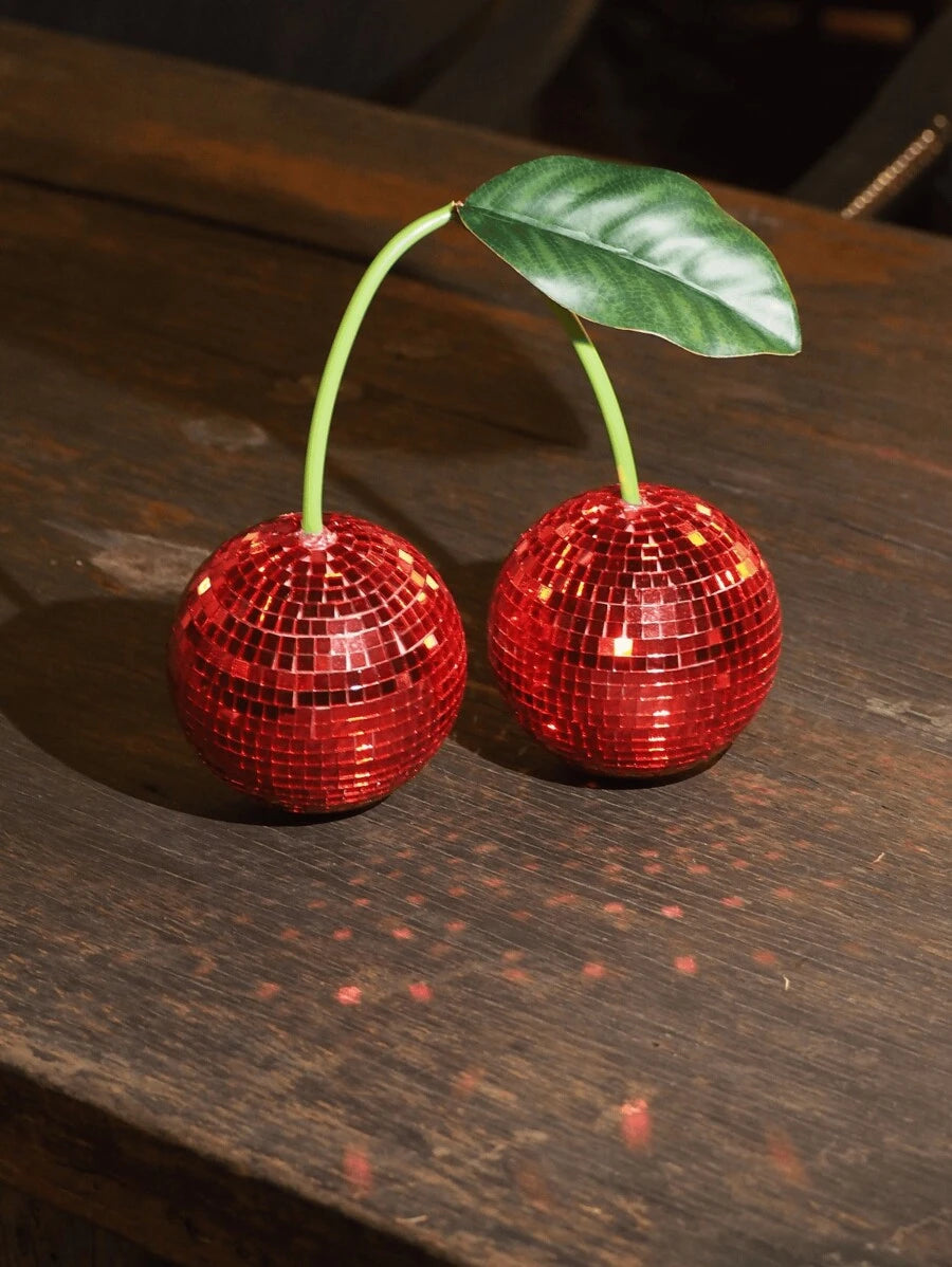 Cherry Disco Ball Dekoration für Wand und Heimdekoration, kann an der Wand aufgehängt werden Cherry Disco Balls, Pinke Frucht Disco Dekoration (PINK) Beste Geschenke Geburtstag Abschluss