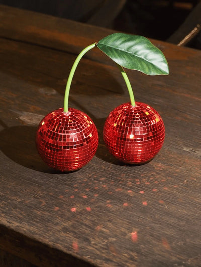 Cherry Disco Ball Dekoration für Wand und Heimdekoration, kann an der Wand aufgehängt werden Cherry Disco Balls, Pinke Frucht Disco Dekoration (PINK) Beste Geschenke Geburtstag Abschluss