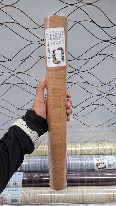 Selbstklebende dekorative Holzstil-Folie – 10 Meter