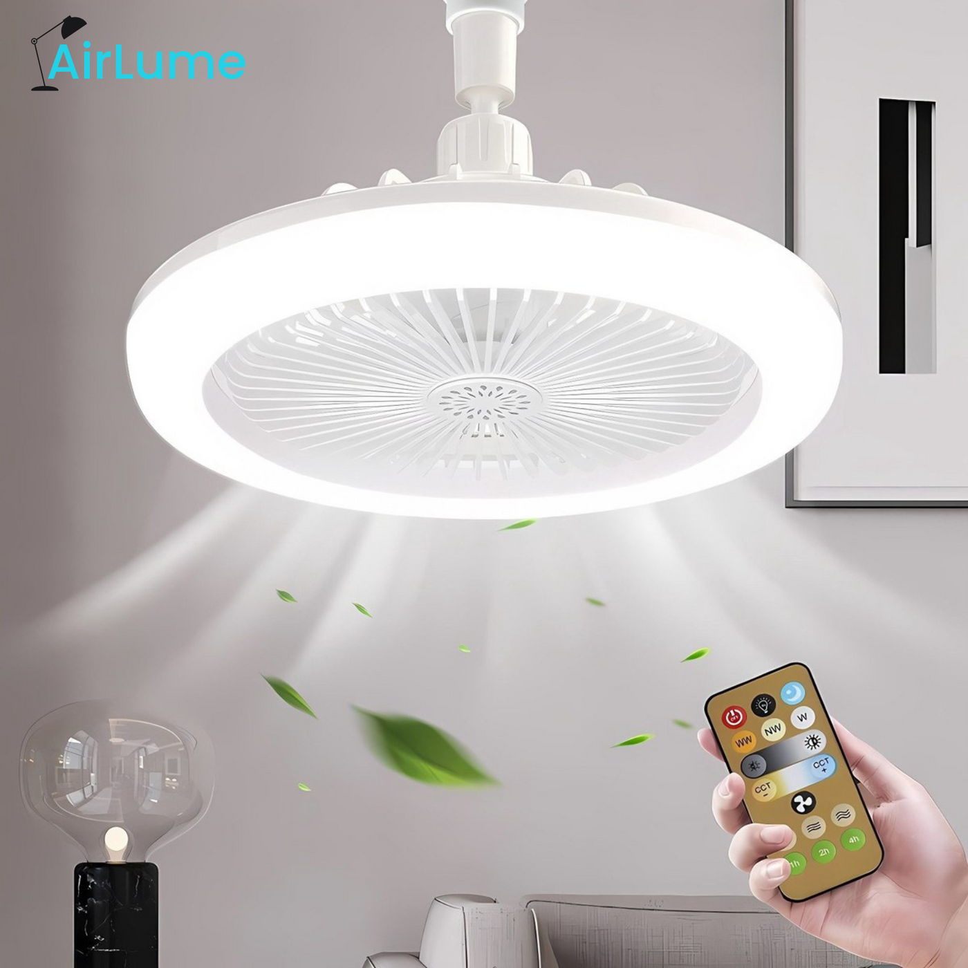 AirLume LED-Deckenventilator mit Fernbedienung
