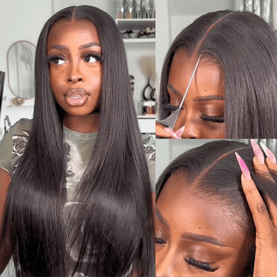 ISEE M-Cap Wear & Go Perücke – 9x6 HD Lace Glueless Perücke mit seidig glattem Haar, vorgebleicht & mit feinen Knoten