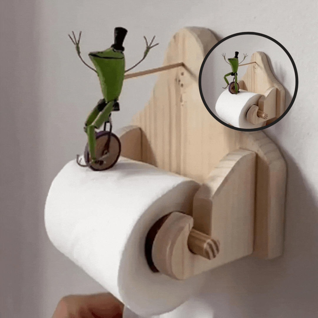 Fahrrad-Frosch Toilettenpapierhalter