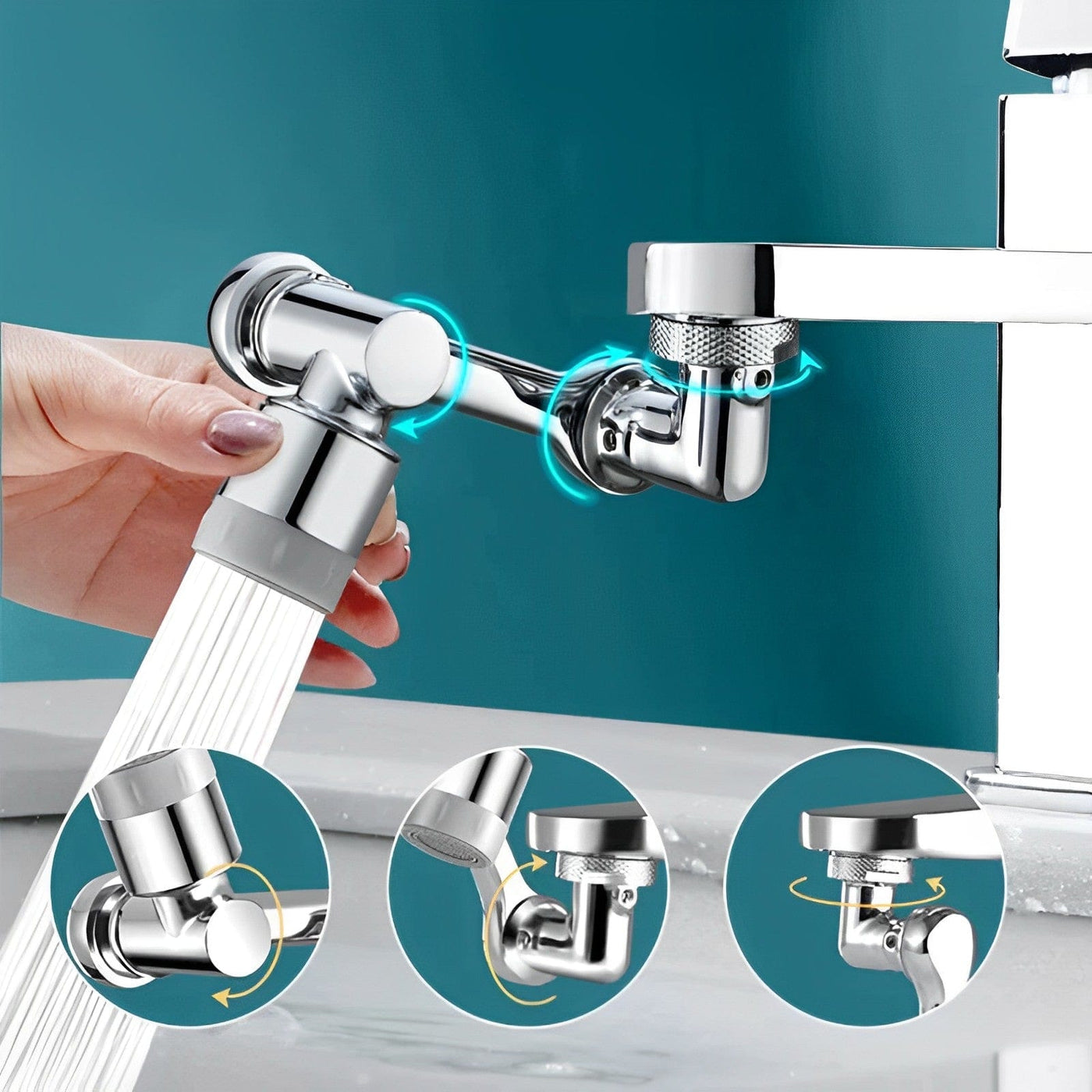 Rotierender Wasserhahn-Aufsatz für einfaches Reinigen