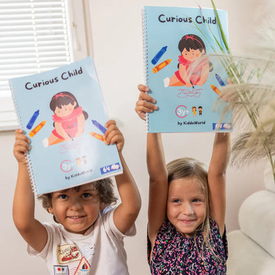 Curious Child – Schreib- und Löschheft für Schreibübungen, wiederverwendbar (64 Seiten, 3–6 Jahre)