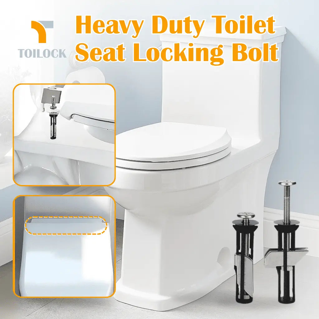 ToiLock™ – Schwerlast-Toilettensitz-Befestigungsset (1+1 GRATIS)
