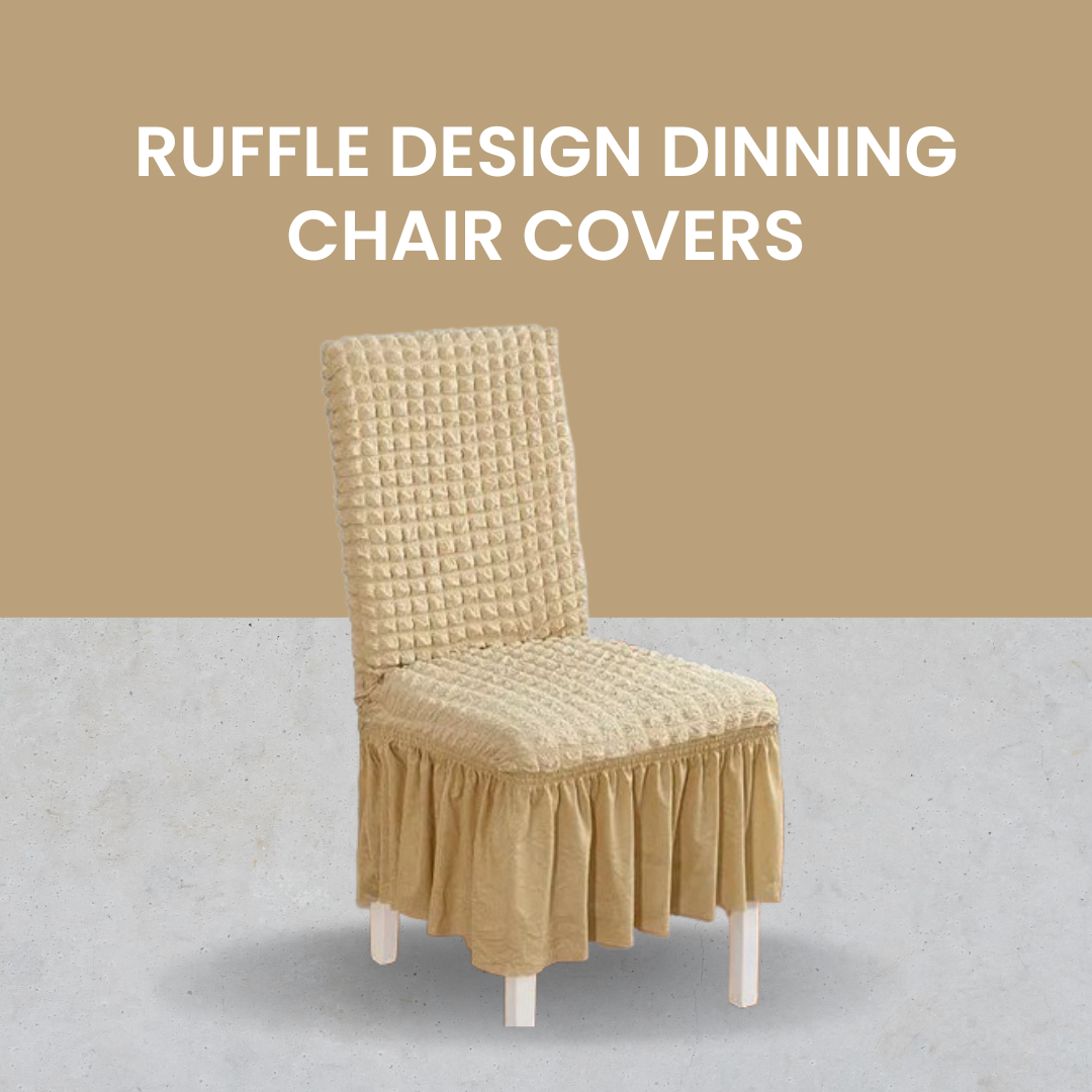 Stuhlhussen mit Rüschen-Design