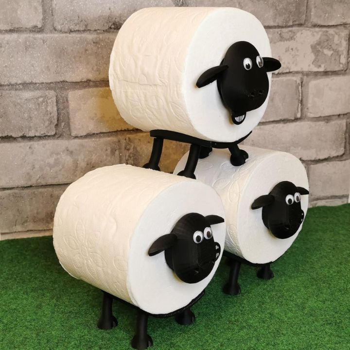 Toilettenpapierhalter in Schafform