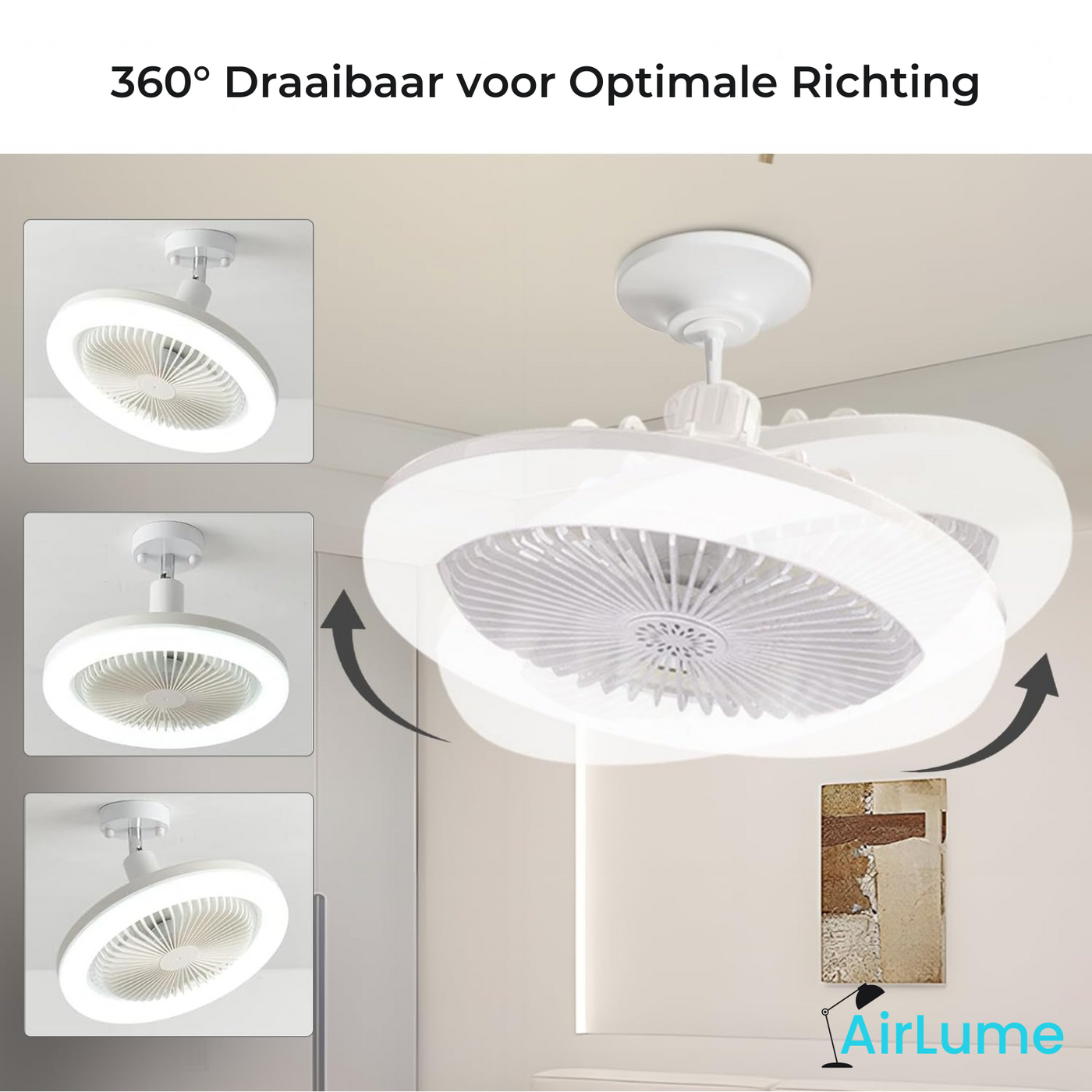 AirLume LED-Deckenventilator mit Fernbedienung