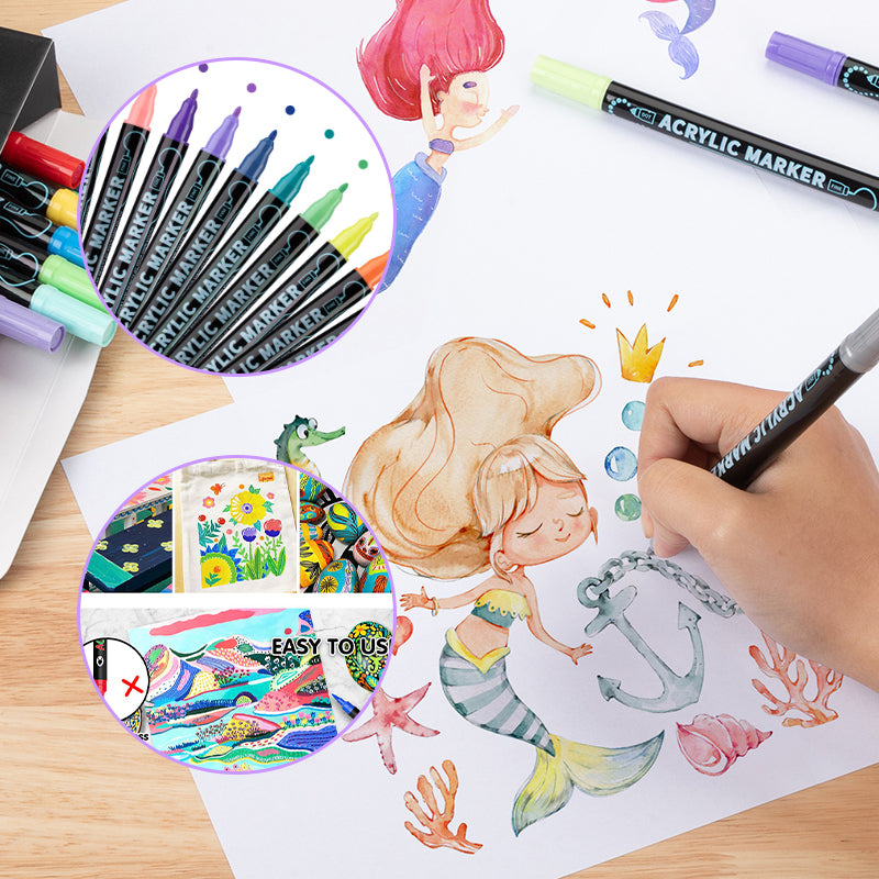 Acrylmalstifte für leuchtende Kreationen