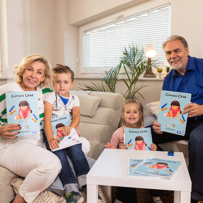 Curious Child – Schreib- und Löschheft für Schreibübungen, wiederverwendbar (64 Seiten, 3–6 Jahre)