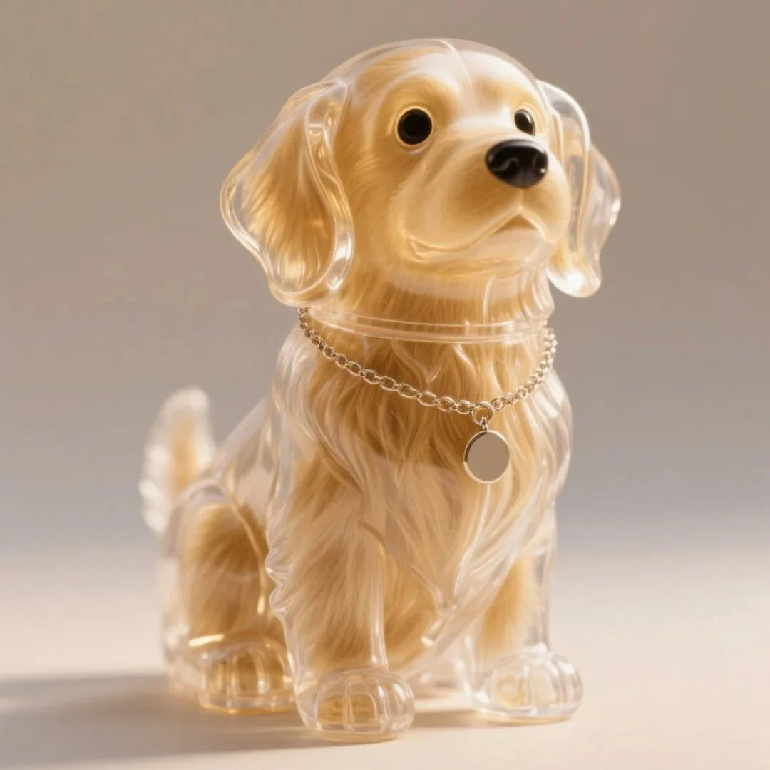 🐶 Hundehaar-Sammler Schlüsselanhänger Andenken-Aufbewahrungsbox