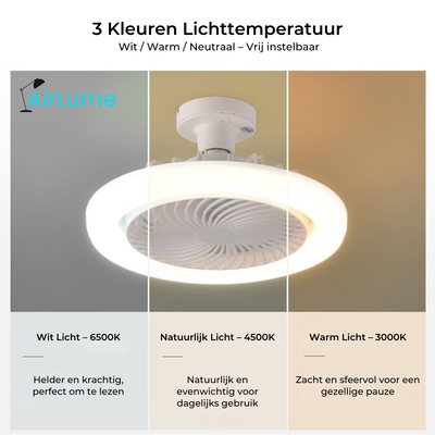 AirLume LED-Deckenventilator mit Fernbedienung