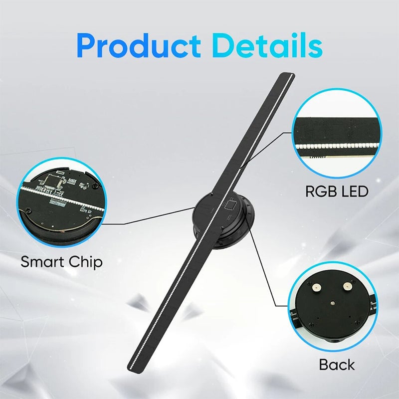 🎄3D Hologramm-LED-Ventilator-Projektor ✨✨ Heißer Verkauf: 60 % Rabatt & kostenloser Versand
