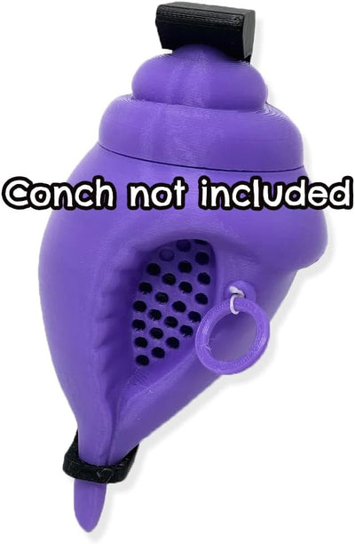MunnyGrubbers - Original Mystic Conch Shell - Nicht-kanonische Parodie der Magic Conch Shell - Stelle eine JA- oder NEIN-Frage und ziehe die Schnur - Wahrsagen - Entscheidungsfindung - (V4+ Lavendel)