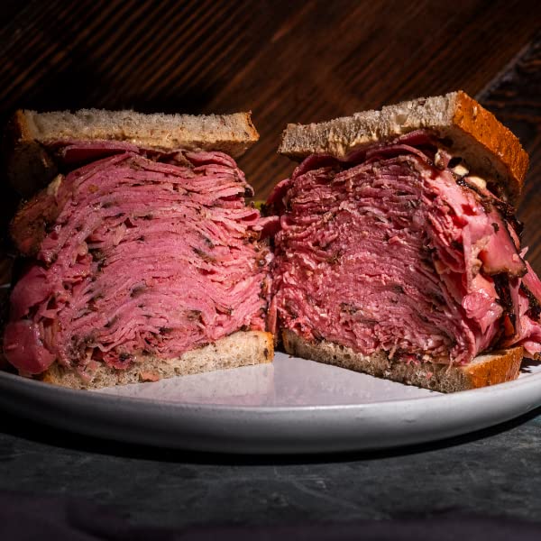 Carnegie Deli New York Pastrami Sandwich Kit | Pastrami, Roggenbrot, Senf & Gewürzgurken (für 4 Personen)