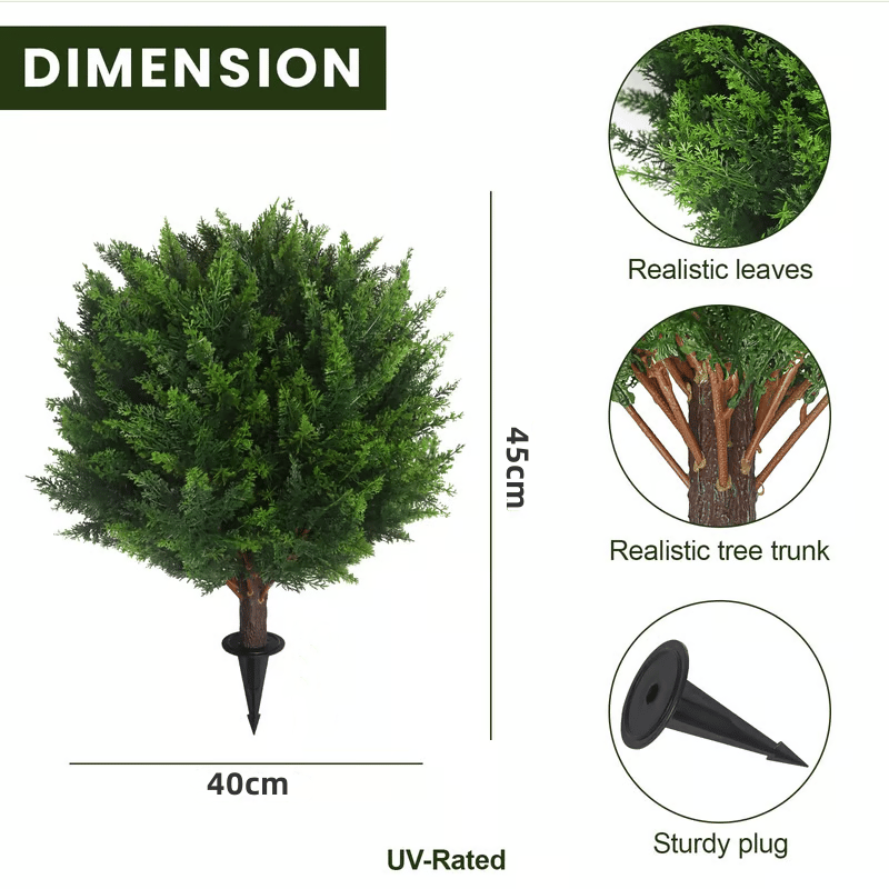 UV-Beständiger Künstlicher Zedern-Buchsbaum-Baum