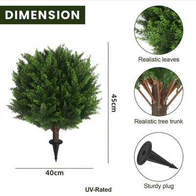 UV-Beständiger Künstlicher Zedern-Buchsbaum-Baum