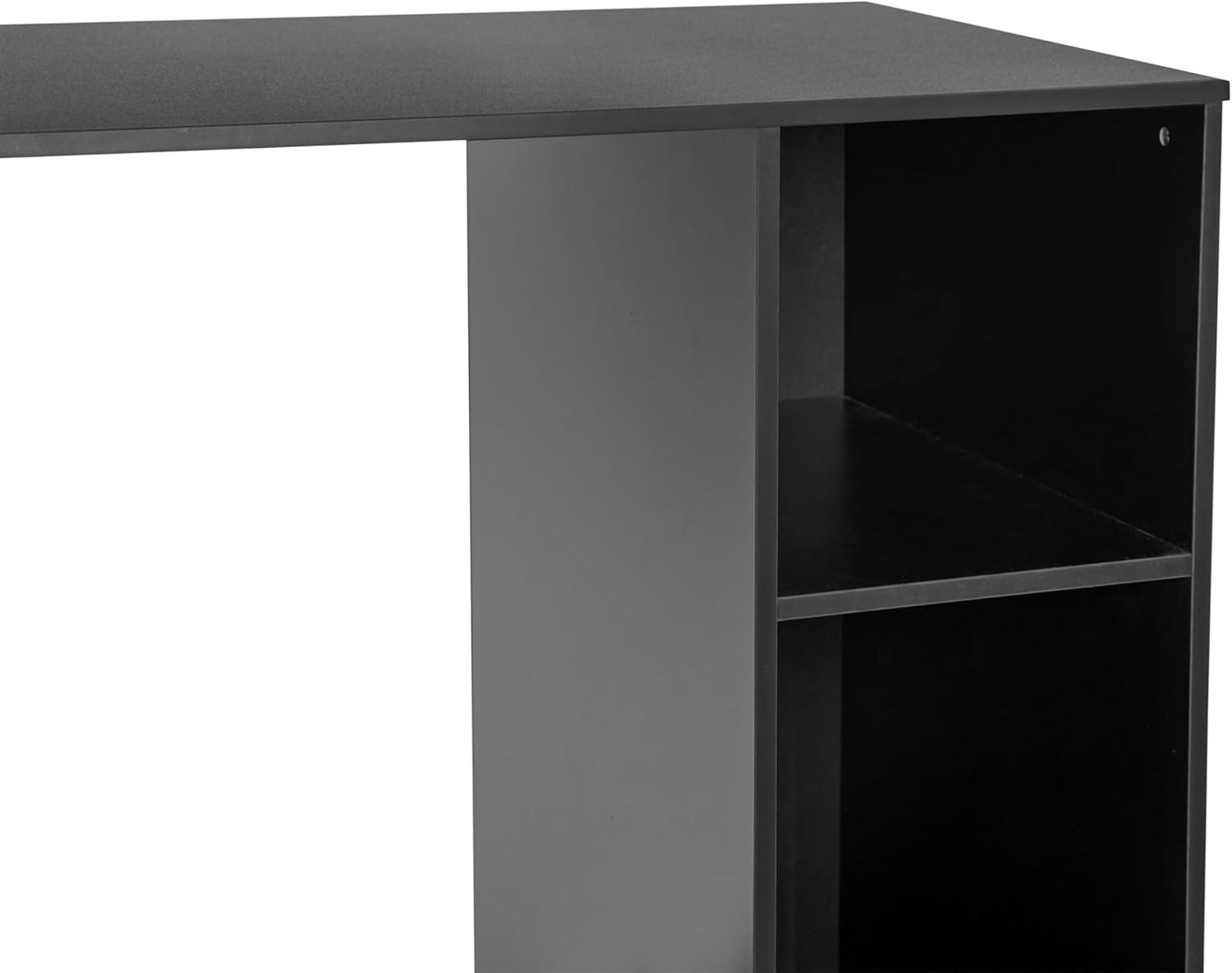 Flash Furniture Lotus Mini-Kühlschrank Regal-Organizer, platzsparendes Aufsatzregal für Mini-Kühlschrank mit zwei Fächern, Holzwerkstoff, 33,75" B, Weiß