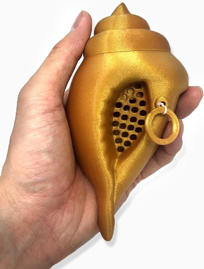 MunnyGrubbers - Original Mystic Conch Shell - Nicht-kanonische Parodie der Magic Conch Shell - Stelle eine JA- oder NEIN-Frage und ziehe die Schnur - Wahrsagen - Entscheidungsfindung - (V4+ Lavendel)