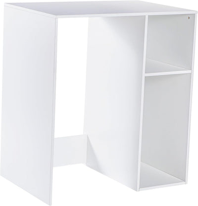Flash Furniture Lotus Mini-Kühlschrank Regal-Organizer, platzsparendes Aufsatzregal für Mini-Kühlschrank mit zwei Fächern, Holzwerkstoff, 33,75" B, Weiß