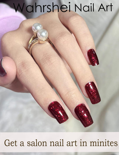 Semi Cured Gel Nail Strips, 20 Stück Gel Nagelaufkleber UV, Wraps für DIY Maniküre zu Hause (Transparent)