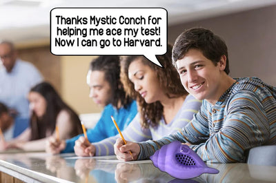 MunnyGrubbers - Original Mystic Conch Shell - Nicht-kanonische Parodie der Magic Conch Shell - Stelle eine JA- oder NEIN-Frage und ziehe die Schnur - Wahrsagen - Entscheidungsfindung - (V4+ Lavendel)