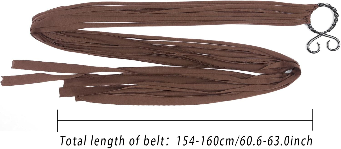 Joukavor Viking Troll Kreuz Gürtel Norse Hexen Seilgürtel Mittelalterliche Accessoires für Frauen