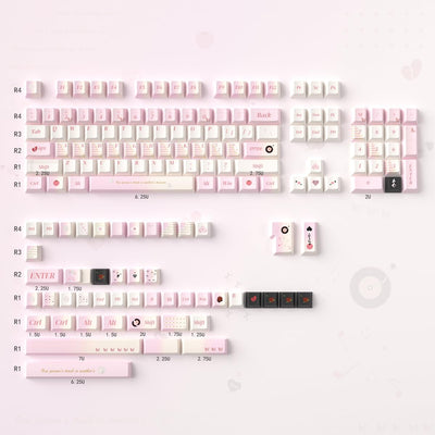 156 Tasten PBT Dye Sub Individuelle Lila Tastenkappen URE Profil Schmetterling Tastenkappen-Set Passend für 95% 75% 65% 60% Cherry Mx Switches Mechanische Tastatur