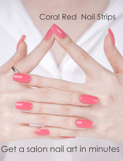 Semi Cured Gel Nail Strips, 20 Stück Gel Nagelaufkleber UV, Wraps für DIY Maniküre zu Hause (Transparent)