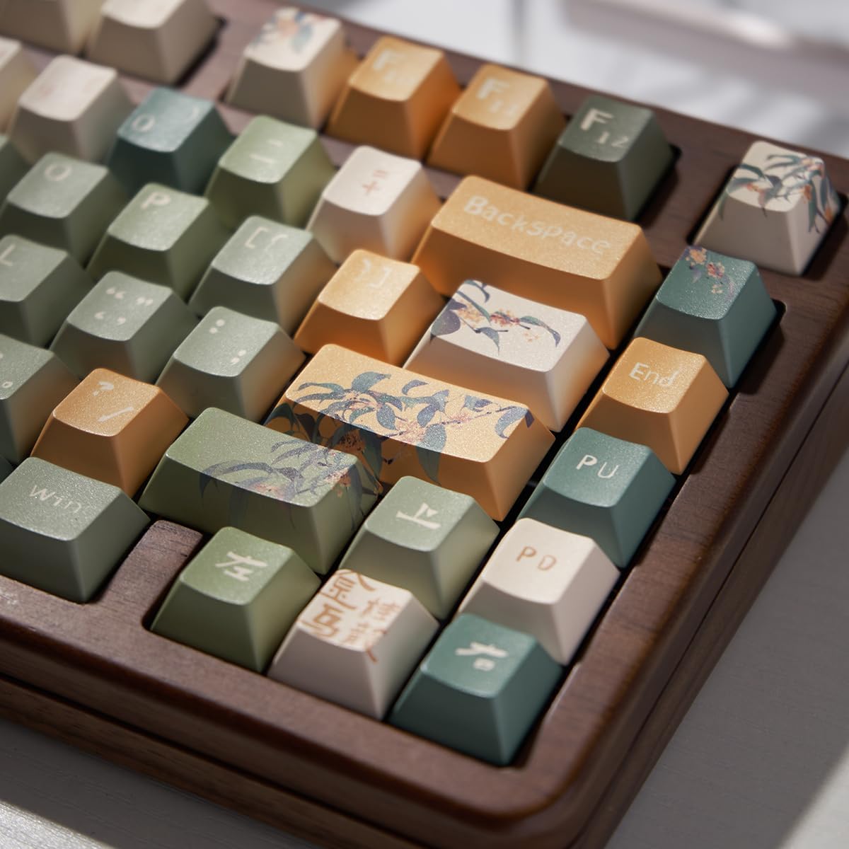 156 Tasten PBT Dye Sub Individuelle Lila Tastenkappen URE Profil Schmetterling Tastenkappen-Set Passend für 95% 75% 65% 60% Cherry Mx Switches Mechanische Tastatur
