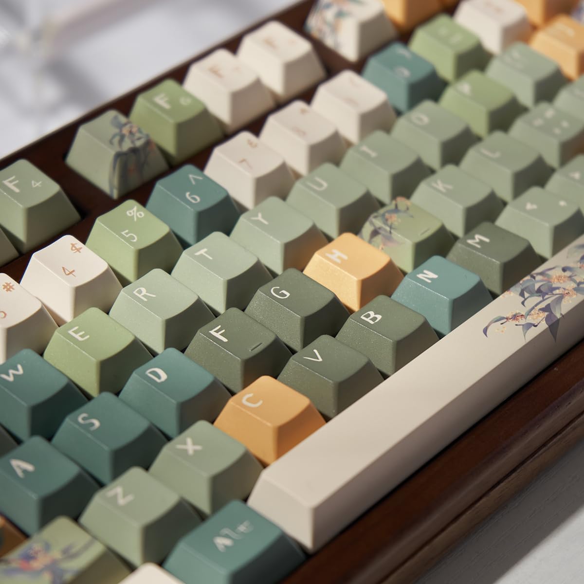 156 Tasten PBT Dye Sub Individuelle Lila Tastenkappen URE Profil Schmetterling Tastenkappen-Set Passend für 95% 75% 65% 60% Cherry Mx Switches Mechanische Tastatur