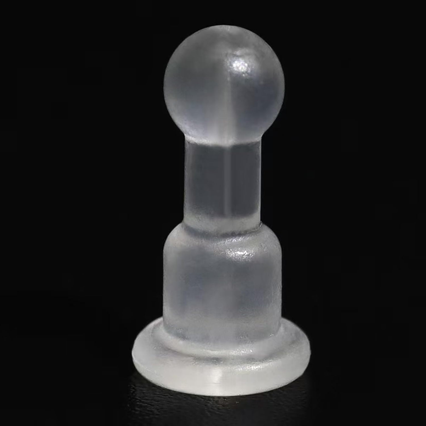 Undurchdringliche weiche, lange Ohrstecker-Verschlüsse für durchstochene Ohren, 50 Stück, TPE-Material in medizinischer Qualität, bequemer Sitz für alle Ohrringe (Doppelkugeln)