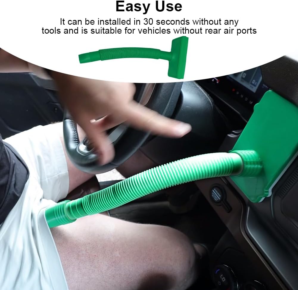 CALIDAKA Jewel Cooler – Crotch Vent Extender für Männer (33,6 Zoll) Luftschlauch-Verlängerung fürs Auto – Kühlung oder Erwärmung für Rücksitze