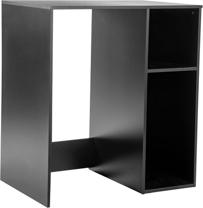 Flash Furniture Lotus Mini-Kühlschrank Regal-Organizer, platzsparendes Aufsatzregal für Mini-Kühlschrank mit zwei Fächern, Holzwerkstoff, 33,75" B, Weiß