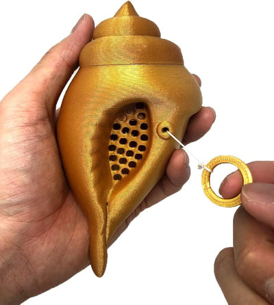 MunnyGrubbers - Original Mystic Conch Shell - Nicht-kanonische Parodie der Magic Conch Shell - Stelle eine JA- oder NEIN-Frage und ziehe die Schnur - Wahrsagen - Entscheidungsfindung - (V4+ Lavendel)