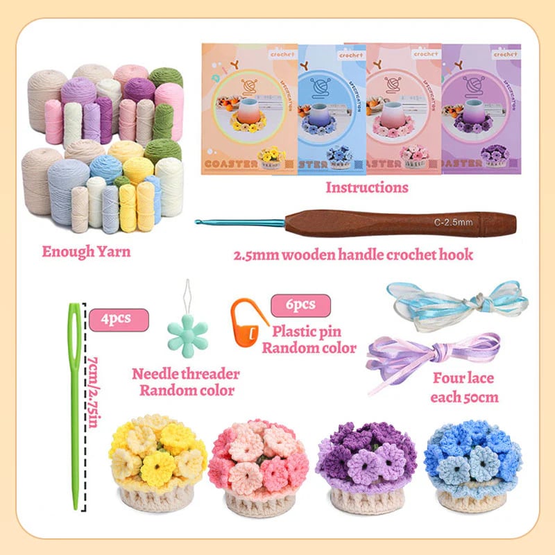 🎁Handgemachte DIY-Maiglöckchen-Untersetzer – Beim Kauf erhalten Sie ein kostenloses Anleitungsbuch!