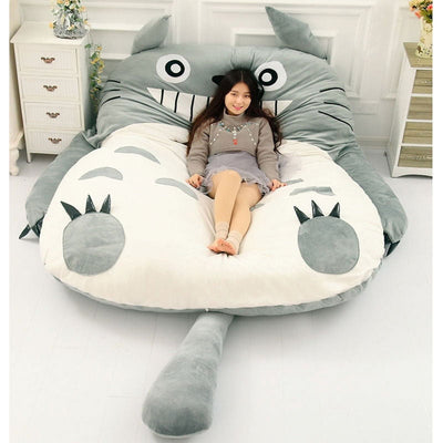 Totoro Faules-Bett-Sofa Tatami-Matratze Chinchillas Verlängertes und Verstärktes Bett Cartoon-Balkonsofa Schlafzimmer-Loungesofa Kinderbett Geschenk
