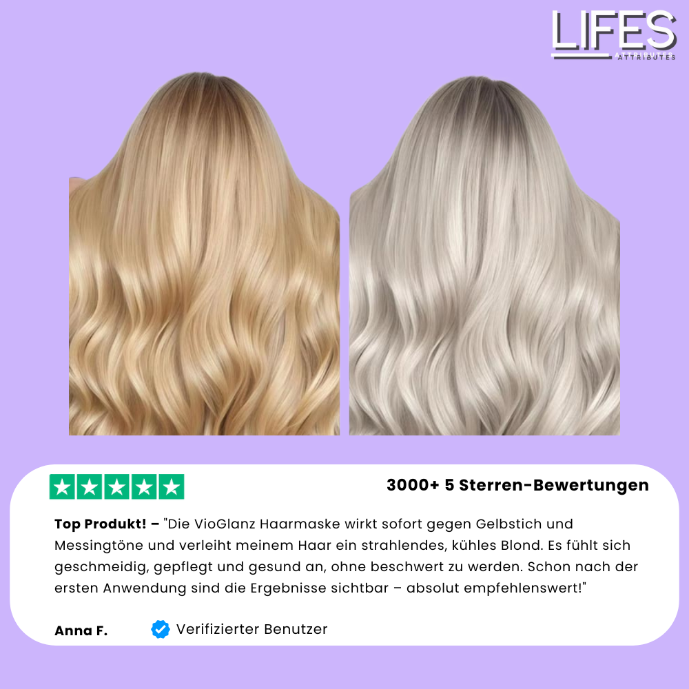 VioGlanz | Haarmaske gegen Gelb- und Messingtöne