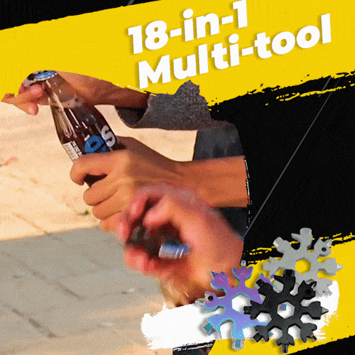 (🌲VORWEIHNACHTSVERKAUF – 49 % RABATT) 🤶 18-in-1 Snowflake Multitool