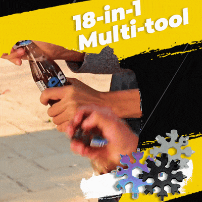 (🌲VORWEIHNACHTSVERKAUF – 49 % RABATT) 🤶 18-in-1 Snowflake Multitool